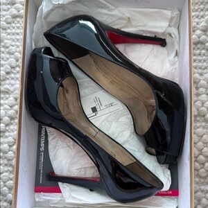 Christian Louboutin Black Patent Leather Heels